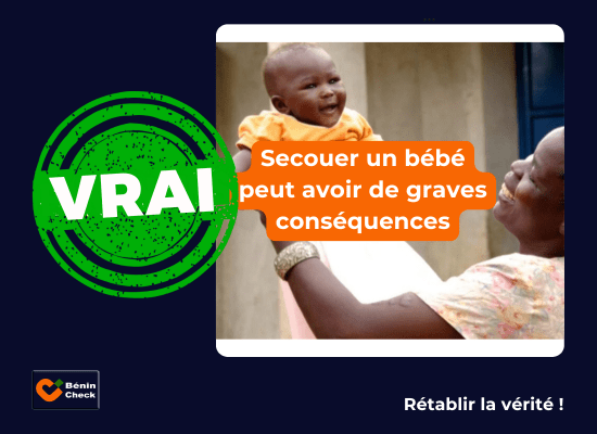 Vrai, secouer un bébé peut avoir de graves&nbsp;conséquences