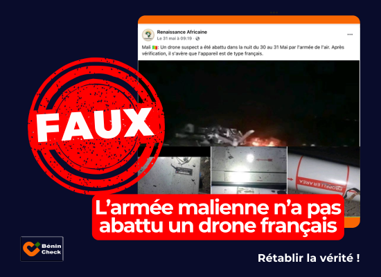 Non, l’armée malienne n’a pas abattu un drone français – Bénin Check